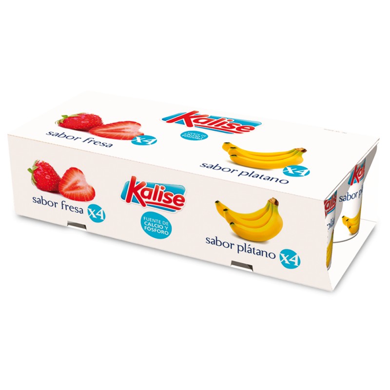 Sabor Fresa + Sabor Plátano 8 x 125gr