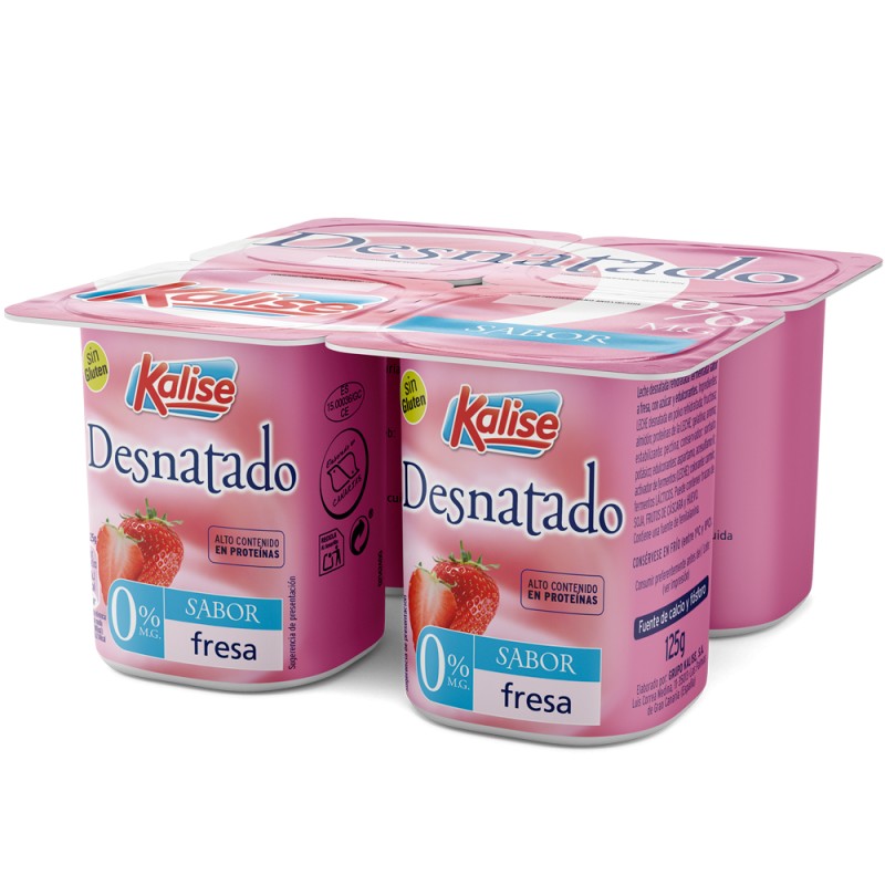 Fat free Flavor Strawberry 4 x 125gr