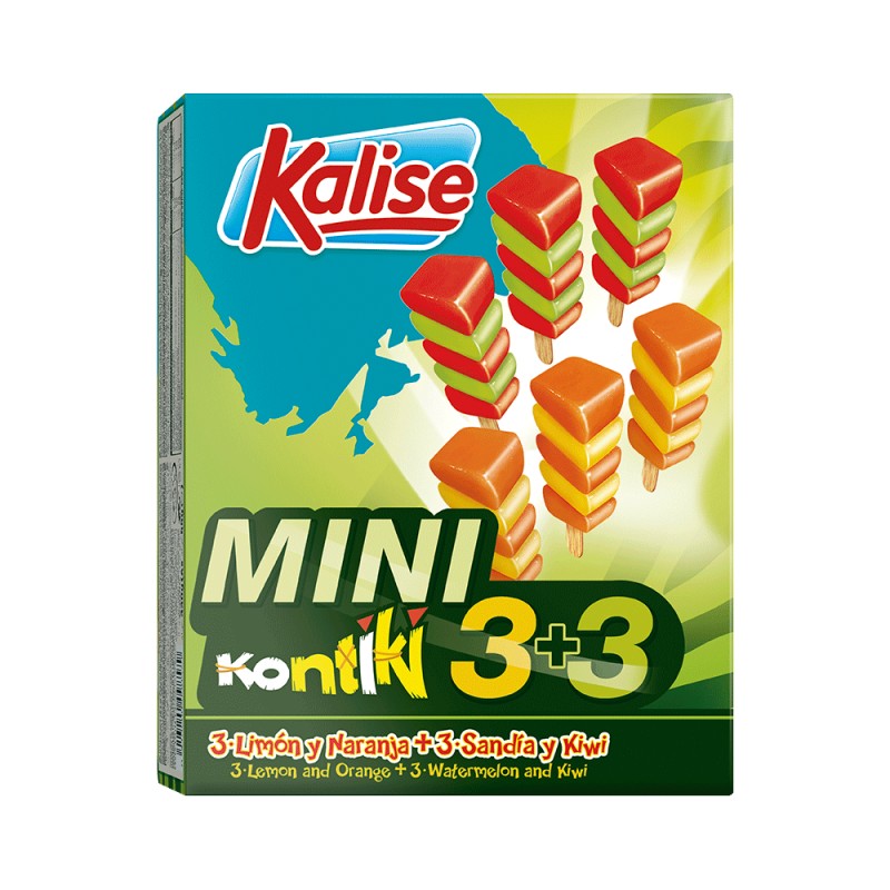 Mini Kontiki Naranja-Limom + Sandia-Kiwi x6