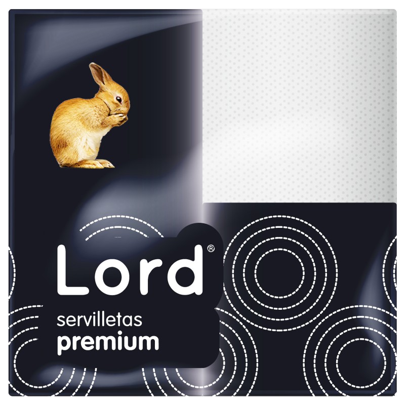 Lord Premium 50 100% Celluloseservietten 2 Schichten 40x40 cm
