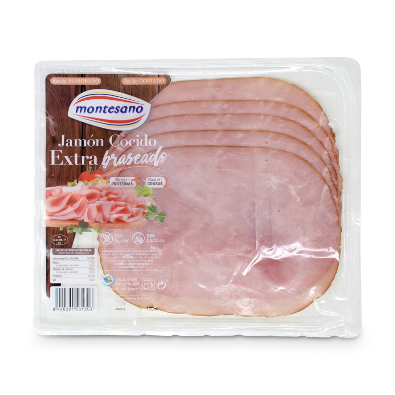 Jamón cocido extra braseado