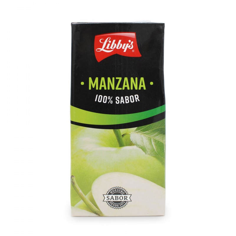 LIBBY'S ZUMO MANZANA 100% SABOR BRIK LITRO