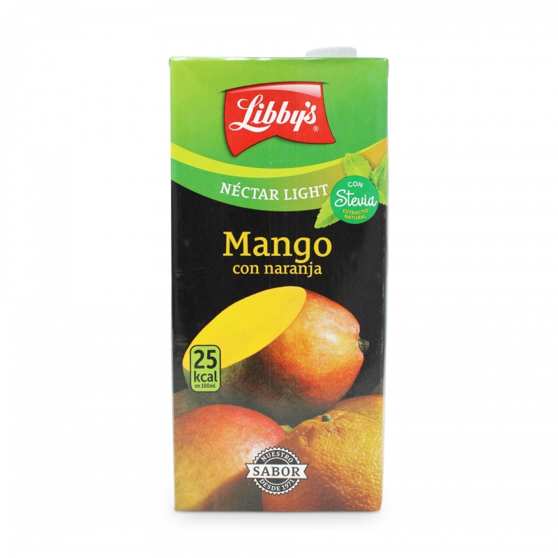 LIBBY'S MANGO NARANJA NECTAR LIGHT STEVIA BRIK LITRO