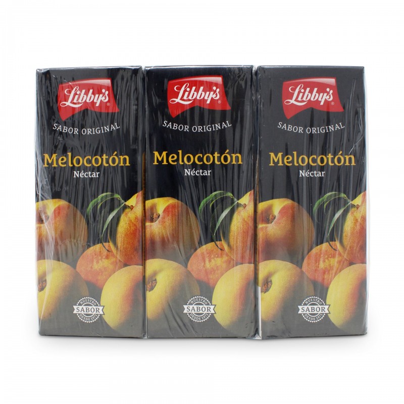 LIBBY'S NÉCTAR MELOCOTÓN BRIK 200ML X 3