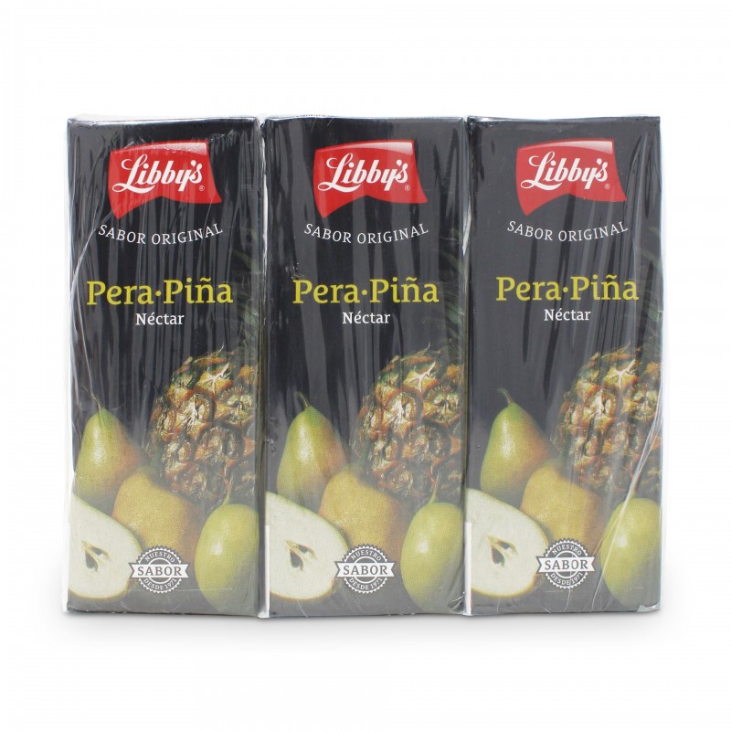 LIBBY'S NÉCTAR PERA-PIÑA BRIK 200ML X 3