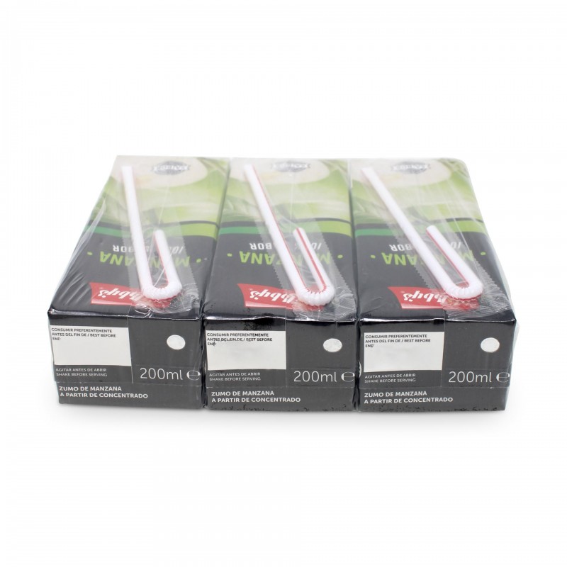 LIBBY'S ZUMO MANZANA 100% SABOR BRIK 200ML X 3